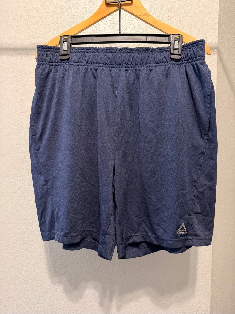 Reebok Men’s Navy Blue Athletic Shorts